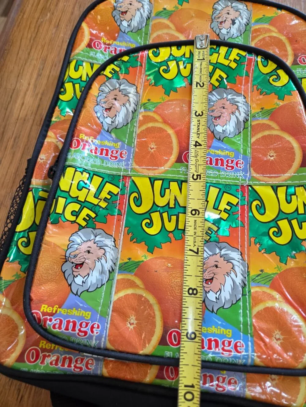 Kid's Backpack Jungle Juice Box Design, NWOT